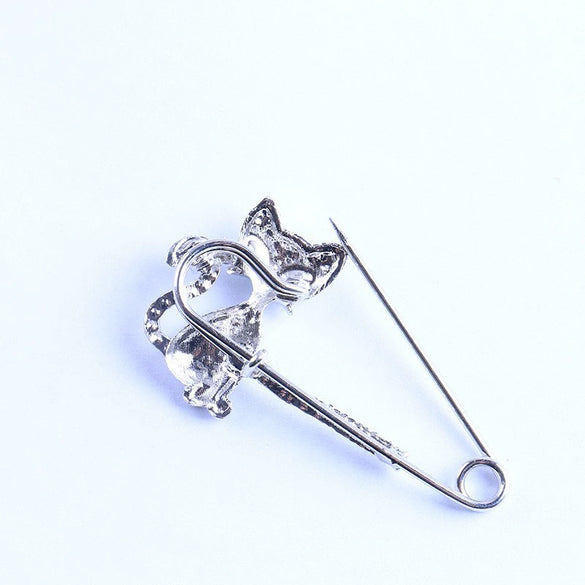 Alloy Animal Cartoon Brooch With Electroplating Multifunctional Unisex Clothing Accessory