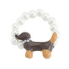 Alloy Animal Dachshund Fashion Ring With Electroplating Treatment