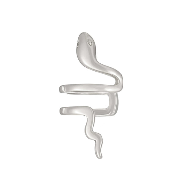 Alloy Animal Geometric Diamond Inlaid Retro Exaggerated Snake Earrings For Women