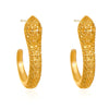 Alloy Animal Geometric Diamond Inlaid Retro Exaggerated Snake Earrings For Women