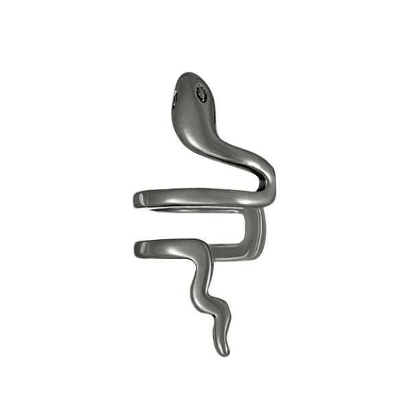 Alloy Animal Geometric Diamond Inlaid Retro Exaggerated Snake Earrings For Women
