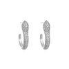 Alloy Animal Geometric Diamond Inlaid Retro Exaggerated Snake Earrings For Women