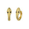Alloy Animal Geometric Diamond Inlaid Retro Exaggerated Snake Earrings For Women