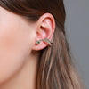 Alloy Animal Geometric Diamond Inlaid Retro Exaggerated Snake Earrings For Women