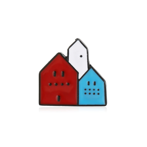 Alloy Animal Geometric Dripping Oil Brooch For Women