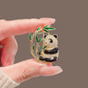 Alloy Animal Giant Panda Electroplated Women's Brooch Accessories