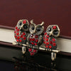 Alloy Animal Owl Fashion Brooch Electroplated For Clothing Accessories Unisex And Men's