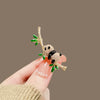 Alloy Animal Panda Style Brooch With Electroplating Decoration For Men And Women