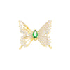 Alloy Animal Pattern Dancing Butterfly Antiexposure Brooch For Women With Electroplating Treatment