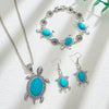Alloy Animal Pattern Electroplated Women's Three Piece Jewelry Set Earrings Necklace Jewelry With Corn Chain