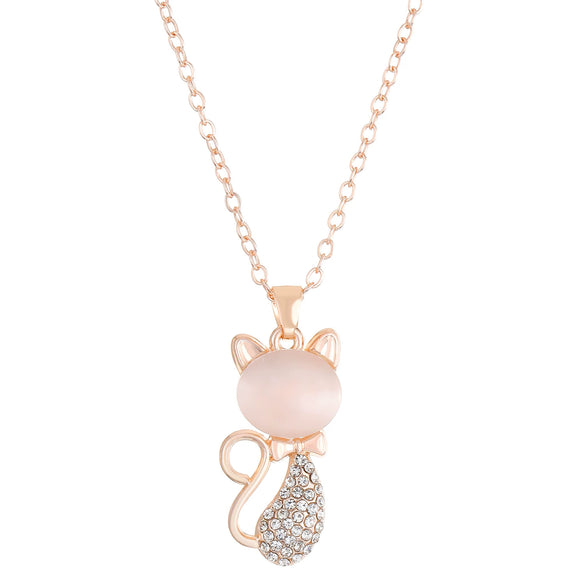Alloy Animal Pattern Jewelry Set For Women With Diamond Design Including Earrings Necklace And Bracelet