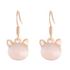 Alloy Animal Pattern Jewelry Set For Women With Diamond Design Including Earrings Necklace And Bracelet