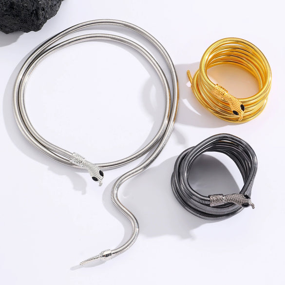Alloy Animal Personality Snake Bracelet With Electroplating