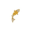 Alloy Animal Shape Electroplating Minimalist Women's Koi Pearl Brooch