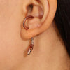 Alloy Animal Snake Women's Exaggerated Fashion Earrings With Electroplating