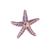 Alloy Animal Starfish Dripping Oil Brooch For Women