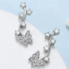 Alloy Animal Style Hollow Butterfly Rose Electroplated Women's Earrings
