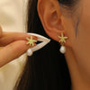 Alloy Animal Style Starfish Women's Earrings Electroplated