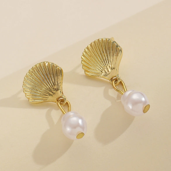 Alloy Animal Style Starfish Women's Earrings Electroplated