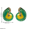 Alloy Animal Zodiac Exaggerated Metallic Oildropping Electroplated Conch Earrings For Women