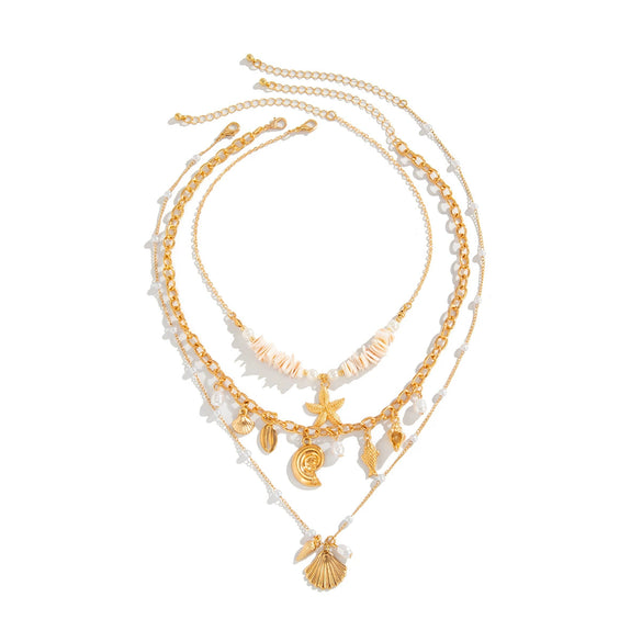 Alloy Animal Zodiac Geometric Style Electroplated Pendant Necklace For Women