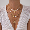 Alloy Animal Zodiac Geometric Style Electroplated Starfish Conch Pendant Necklace For Women
