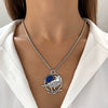 Alloy Animal Zodiac Retro Hummingbird Pendant Necklace Electroplated Regular Chain