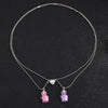 Alloy Animal Zodiac Style Butterfly Pendant Clavicle Chain Necklace With Electroplating