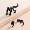 Alloy Animal Zodiac Three Dimensional Electroplated Women's Earrings Leopard Cat Dinosaur