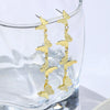 Alloy Animals Butterfly Electroplated Earrings