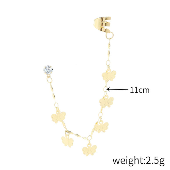 Alloy Animals Butterfly Electroplated Earrings