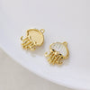 Alloy Animals Jellyfish Pendant Diy Jewelry Electroplated Accessories