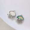Alloy Animals Jellyfish Pendant Diy Jewelry Electroplated Accessories