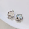 Alloy Animals Jellyfish Pendant Diy Jewelry Electroplated Accessories