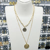 Alloy Animals Style Double Shell Necklace With Electroplating Process