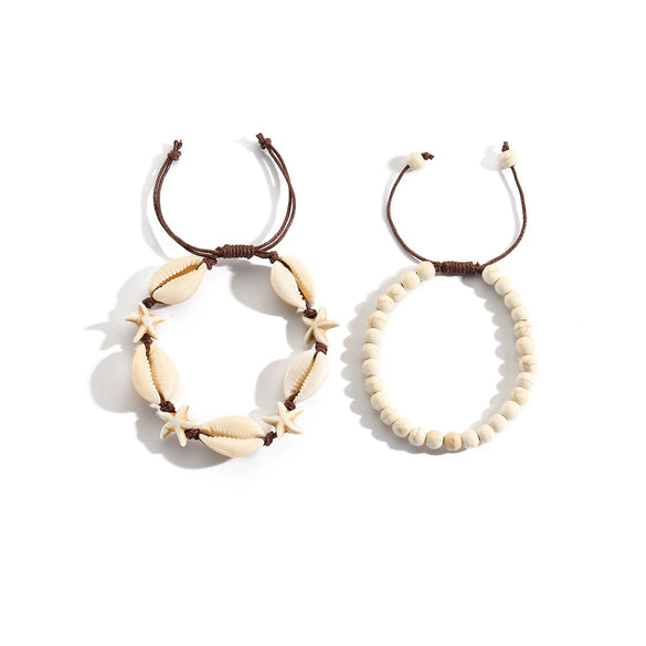 Alloy Animals Style Double Shell Necklace With Electroplating Process