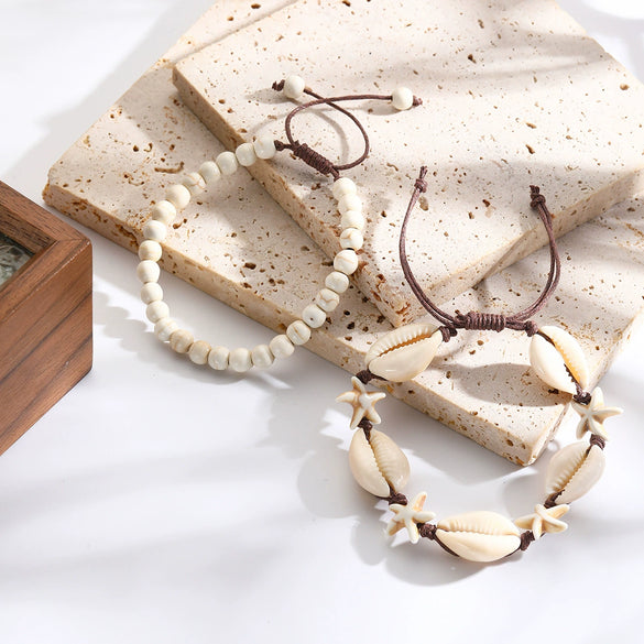 Alloy Animals Style Double Shell Necklace With Electroplating Process