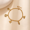 Alloy Anklets For Girls Ocean Style With Dolphin And Starfish Animal Zodiac Pendants