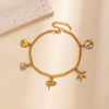 Alloy Anklets For Girls Ocean Style With Dolphin And Starfish Animal Zodiac Pendants