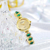 Alloy Antique Retro Round Dial Golden Bracelet For Female