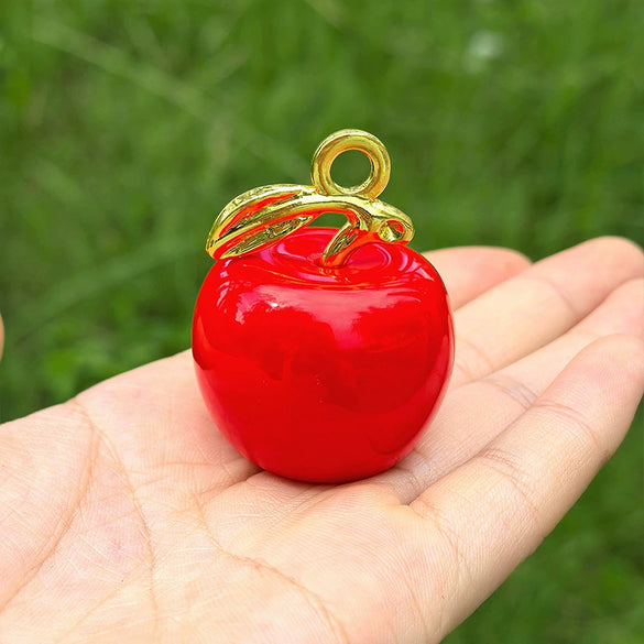 Alloy Apple Pendant Car Ornament Diy Jewelry Accessories Keychain Bag Pendant Electroplated