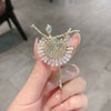 Alloy Ballerina Girl Brooch Feminine Retro And Elegant Electroplated With Cartoon Character Style