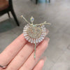 Alloy Ballerina Girl Brooch Feminine Retro And Elegant Electroplated With Cartoon Character Style