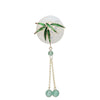 Alloy Bamboo Flap Brooch With Flower Pattern Electroplated For Women