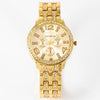 Alloy Band Quartz Watch For Couple Business Style Round Dial