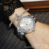 Alloy Band Quartz Watch For Couple Business Style Round Dial
