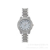 Alloy Band Round Dial Quartz Watch Hip Hop Style Full Diamond