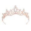 Alloy Baroque Rhinestone Electroplated Rhombus Crown For Adult Women Bridal Hair Accessories