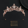 Alloy Baroque Rhinestone Electroplated Rhombus Crown For Adult Women Bridal Hair Accessories