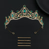 Alloy Baroque Rhinestone Electroplated Rhombus Crown For Adult Women Bridal Hair Accessories